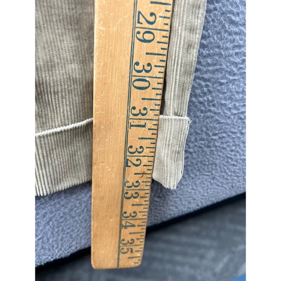 Polo Ralph Lauren Hammond Pants Mens Tan Corduroy Pleated Cuffed 34x32 Khaki - Picture 7 of 13